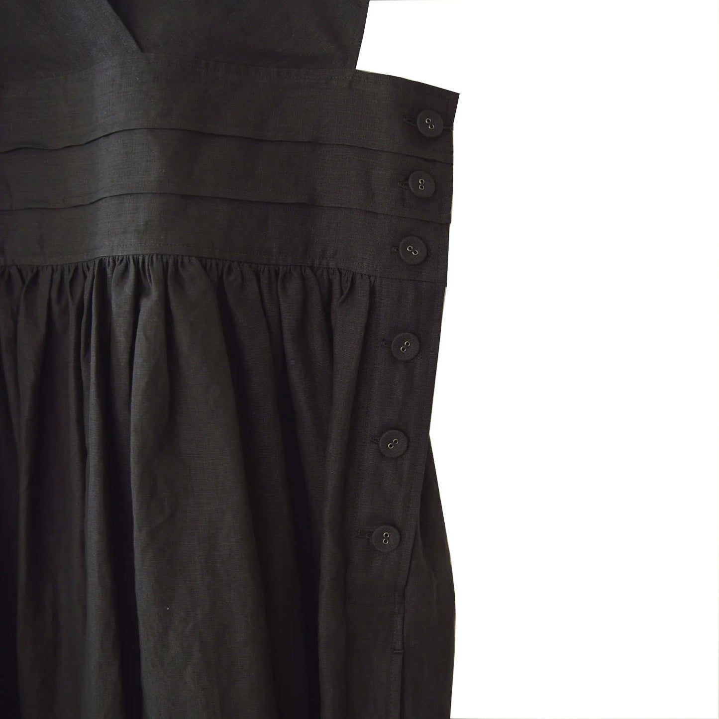 
                  
                    LINEN MAXI DRESS-BLACK-
                  
                