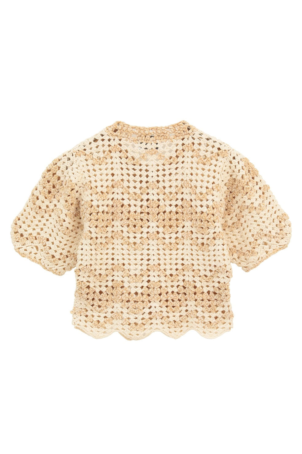 
                  
                    MALL BORDER HAND CROCHET KNIT CARDIGAN
                  
                