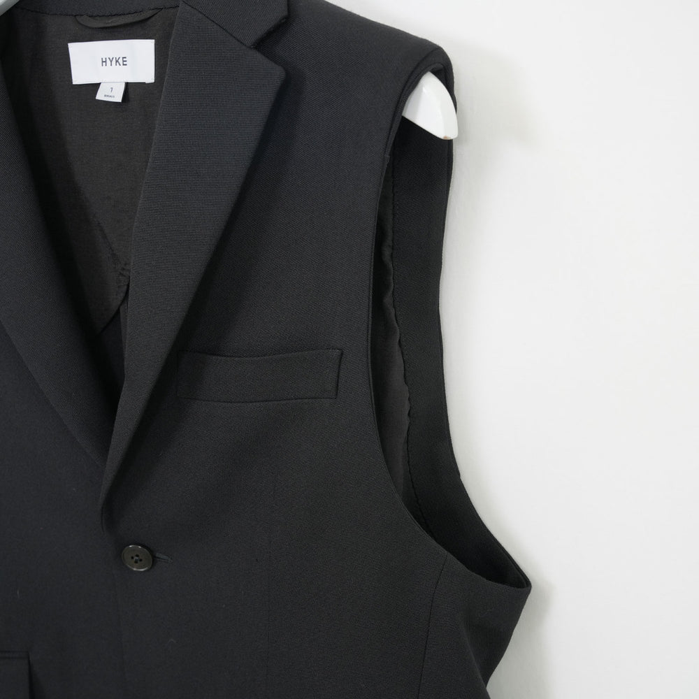 
                  
                    DOESKIN SLEEVELESS BLAZER-BLACK-
                  
                