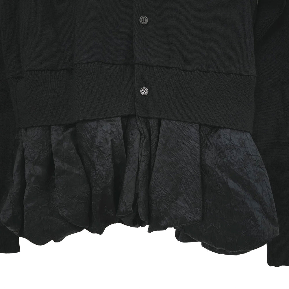 
                  
                    サテンペプラムニットカーデ -BLACK-
                  
                