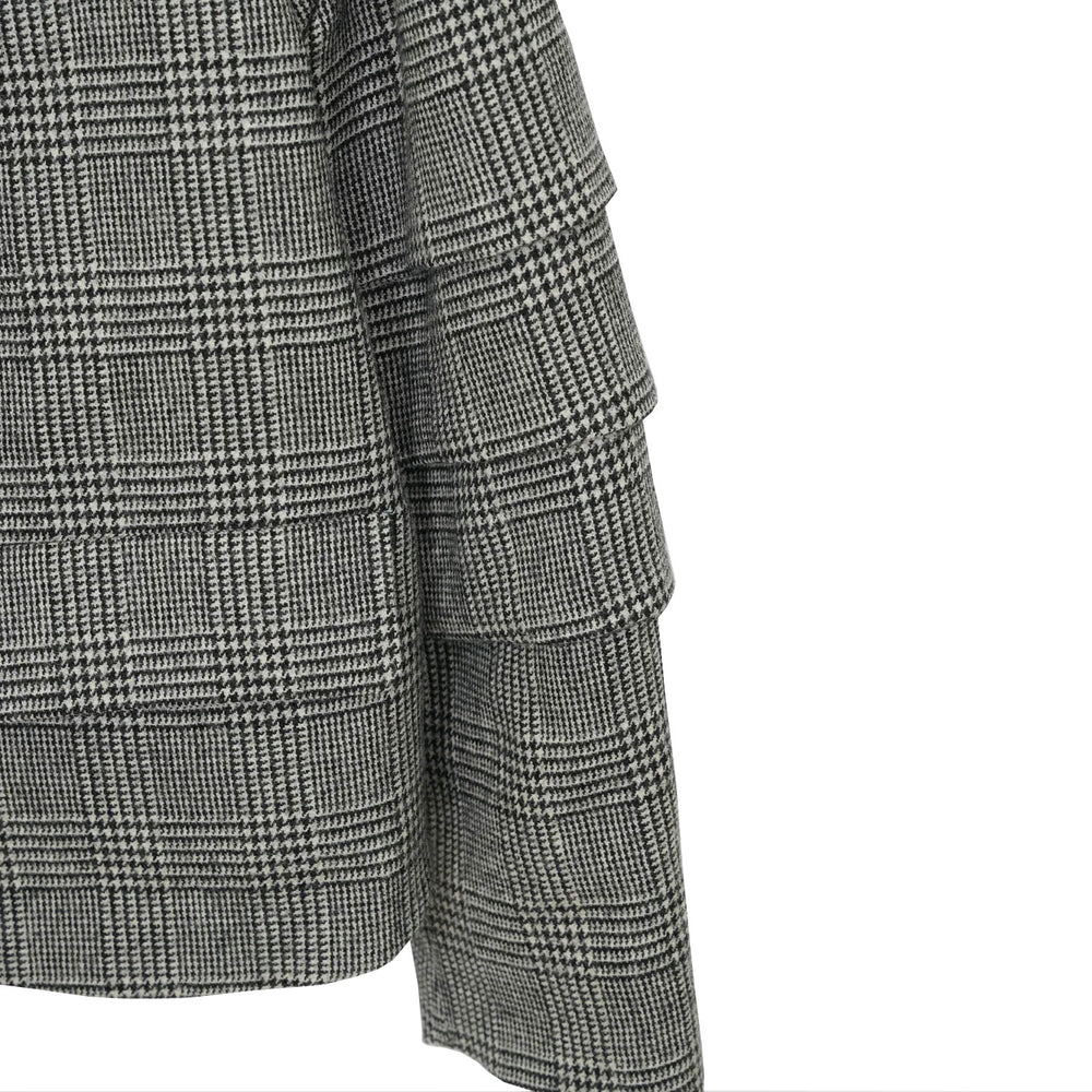 
                  
                    ウールツィード格子柄ジャケット -BLACK×WHITE-
                  
                