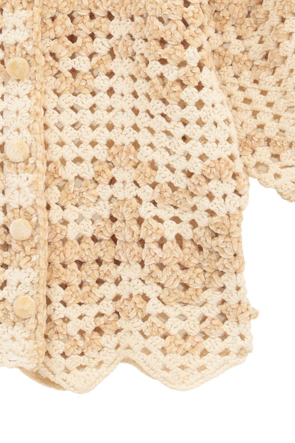 
                  
                    MALL BORDER HAND CROCHET KNIT CARDIGAN
                  
                