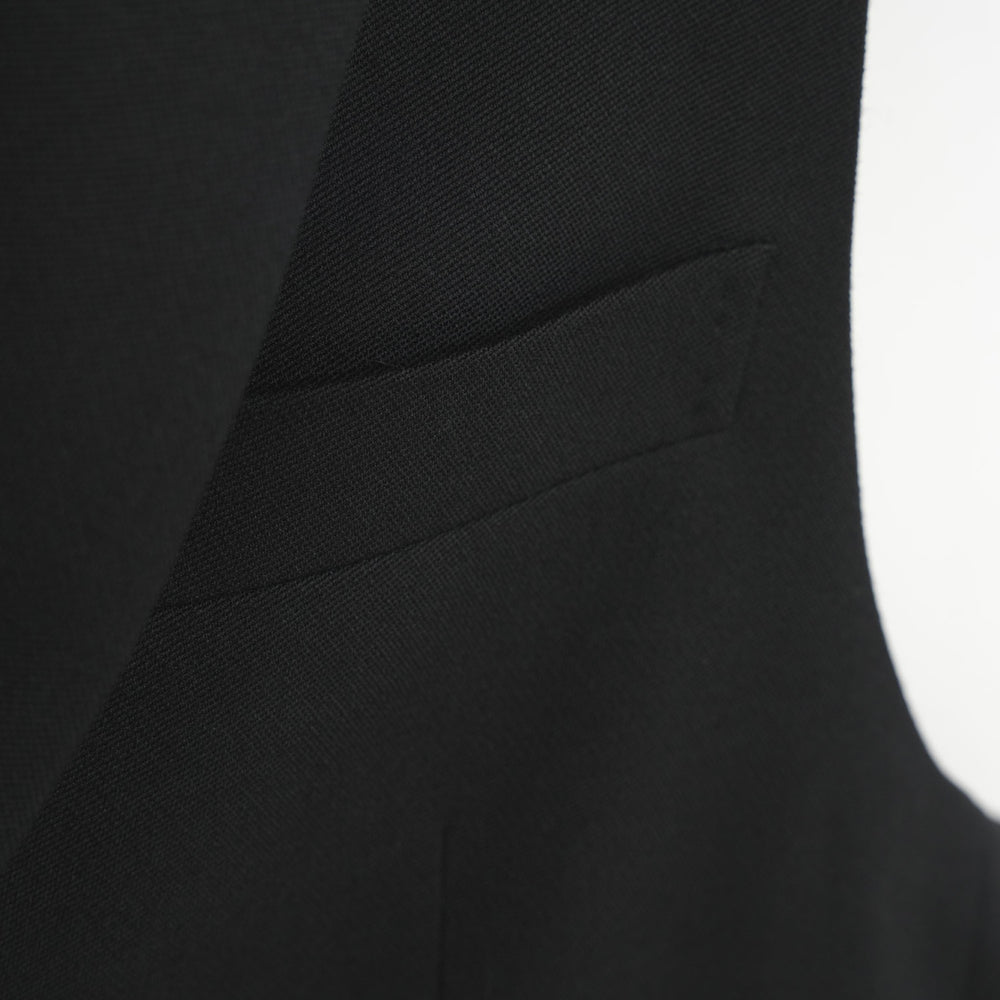 
                  
                    DOESKIN SLEEVELESS BLAZER-BLACK-
                  
                