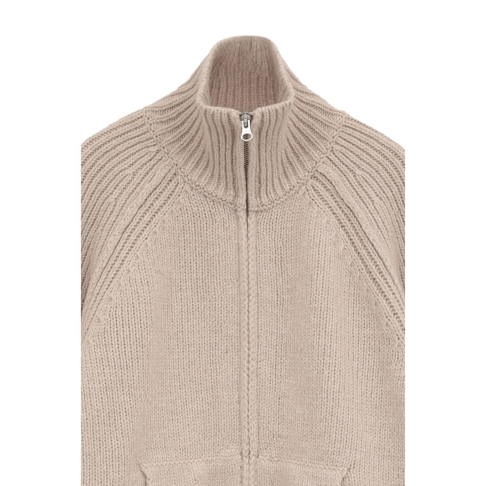 
                  
                    POCKET ZIP KNIT TOPS-GRAY-
                  
                