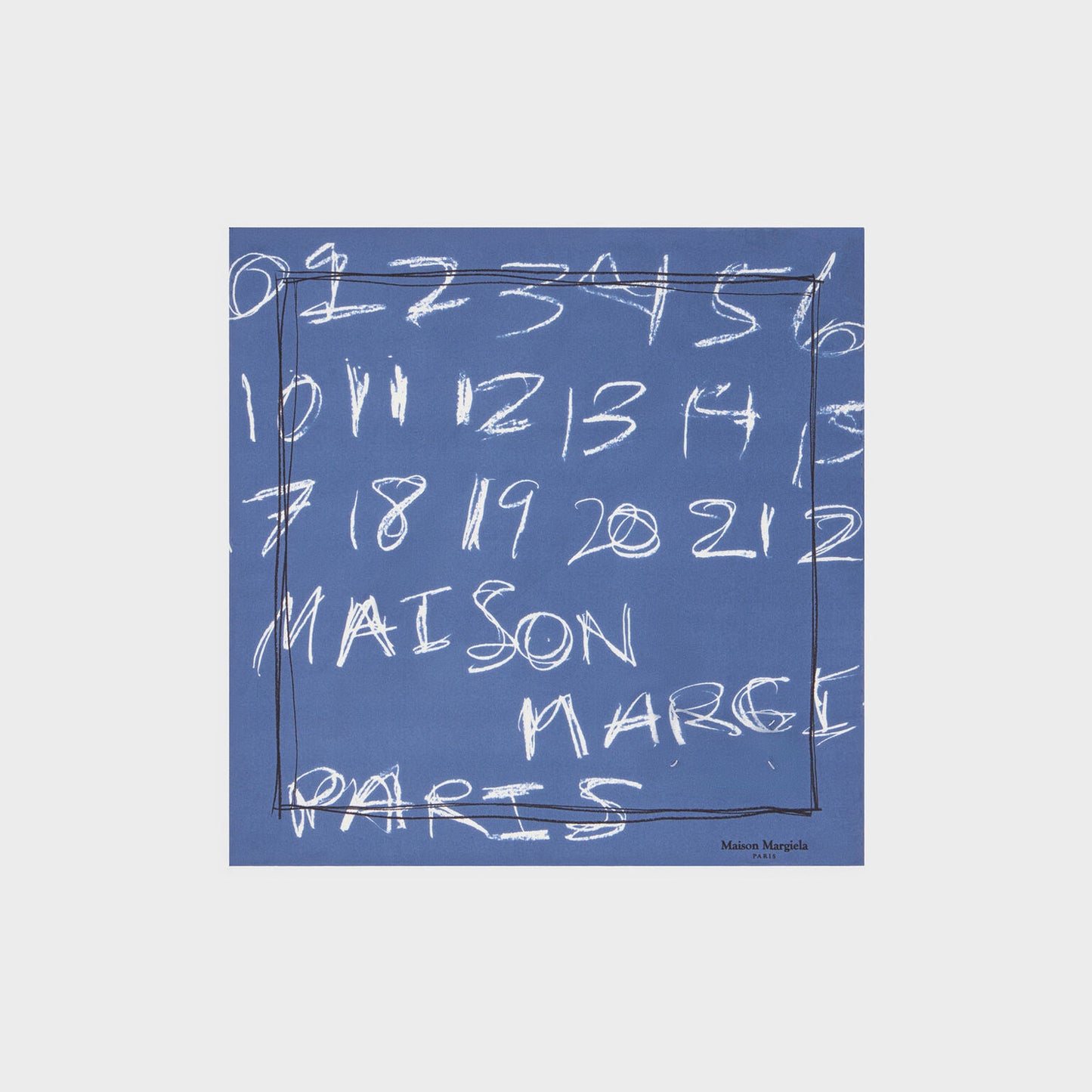 
                  
                    Numbered Silk Scarf -OLIVE-
                  
                
