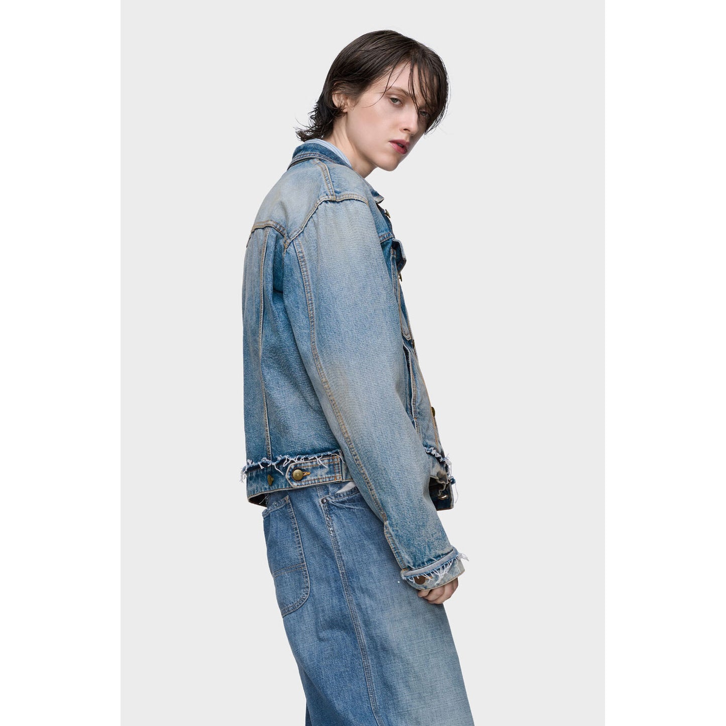 
                  
                    denim jacket-blue-
                  
                