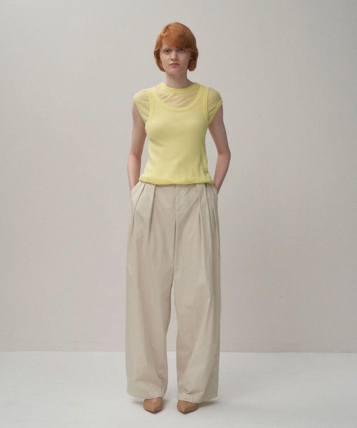 
                  
                    NATURAL DYED COTTON LAWN | TWO TUCKED EASY PANTS
                  
                