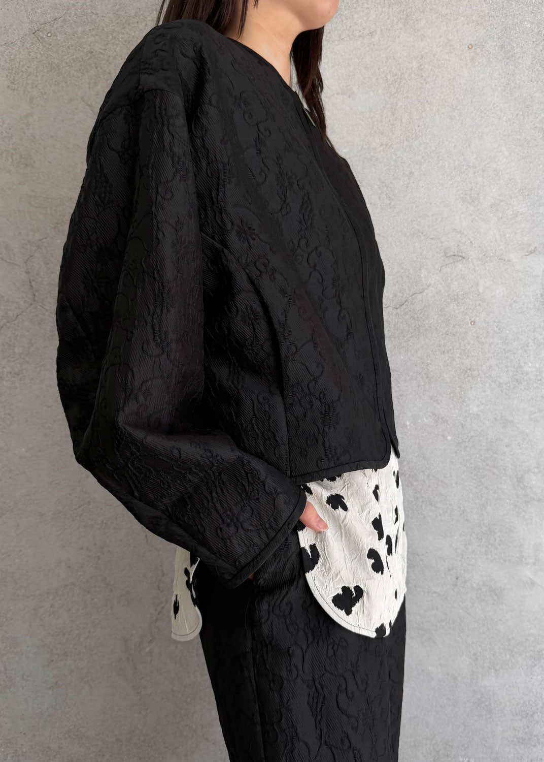 
                  
                    Arabesque Jacquard Short Jacket
                  
                
