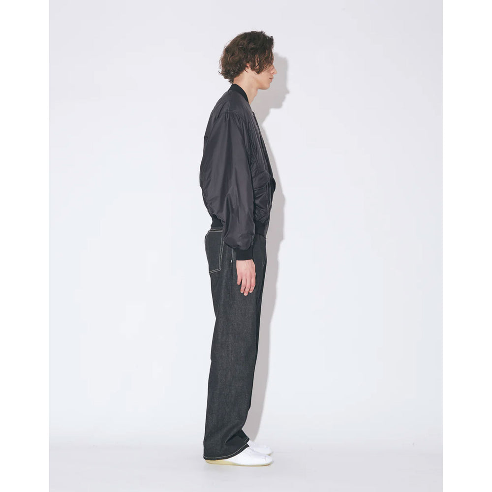 
                  
                    nylon ripstop fan shape MA-1 blouson -black-
                  
                