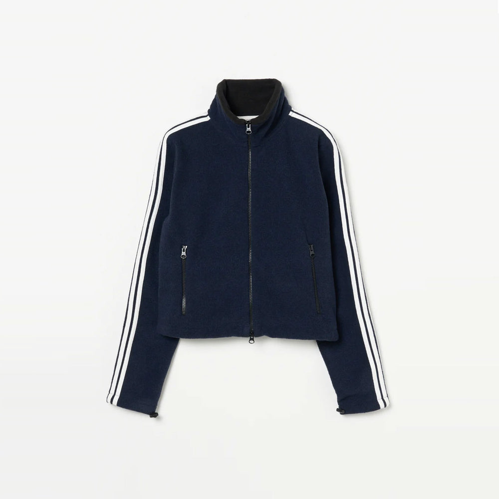 Fleece Tight Fit Track Jacket -NAVY-