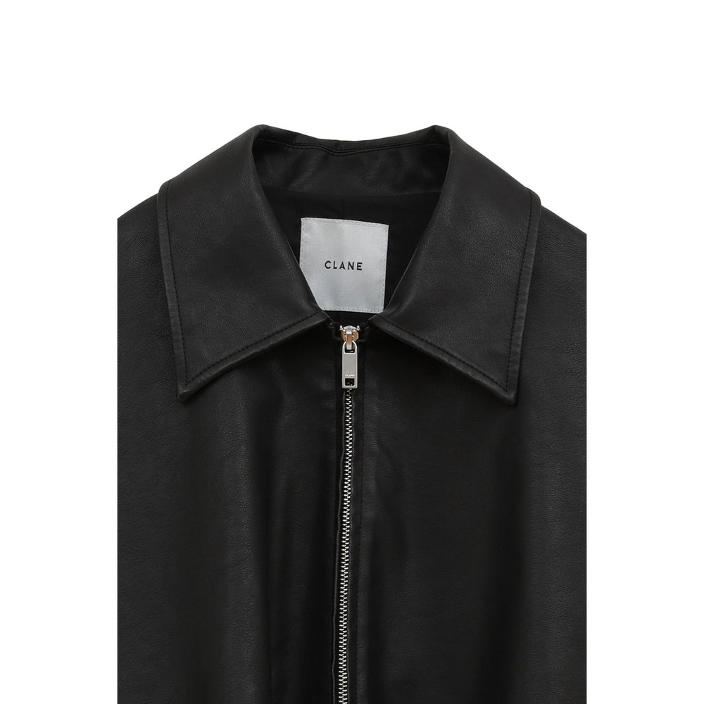 CLANE FAKE LEATHER BALLOON JACKET FAKE LEATHER BALLOON JACKET