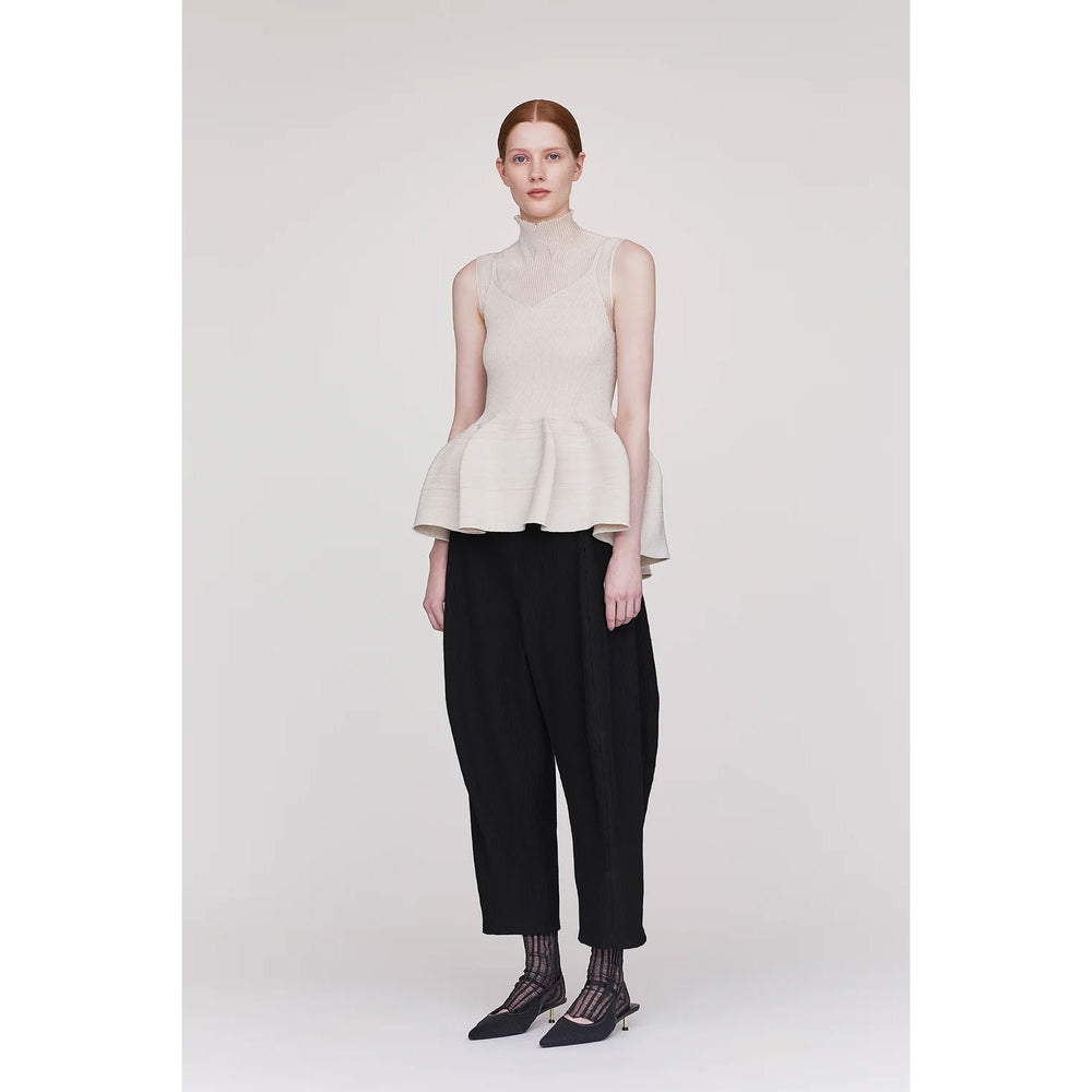 
                  
                    SOFT HYPHA CURVED PANTS-BLACK-
                  
                