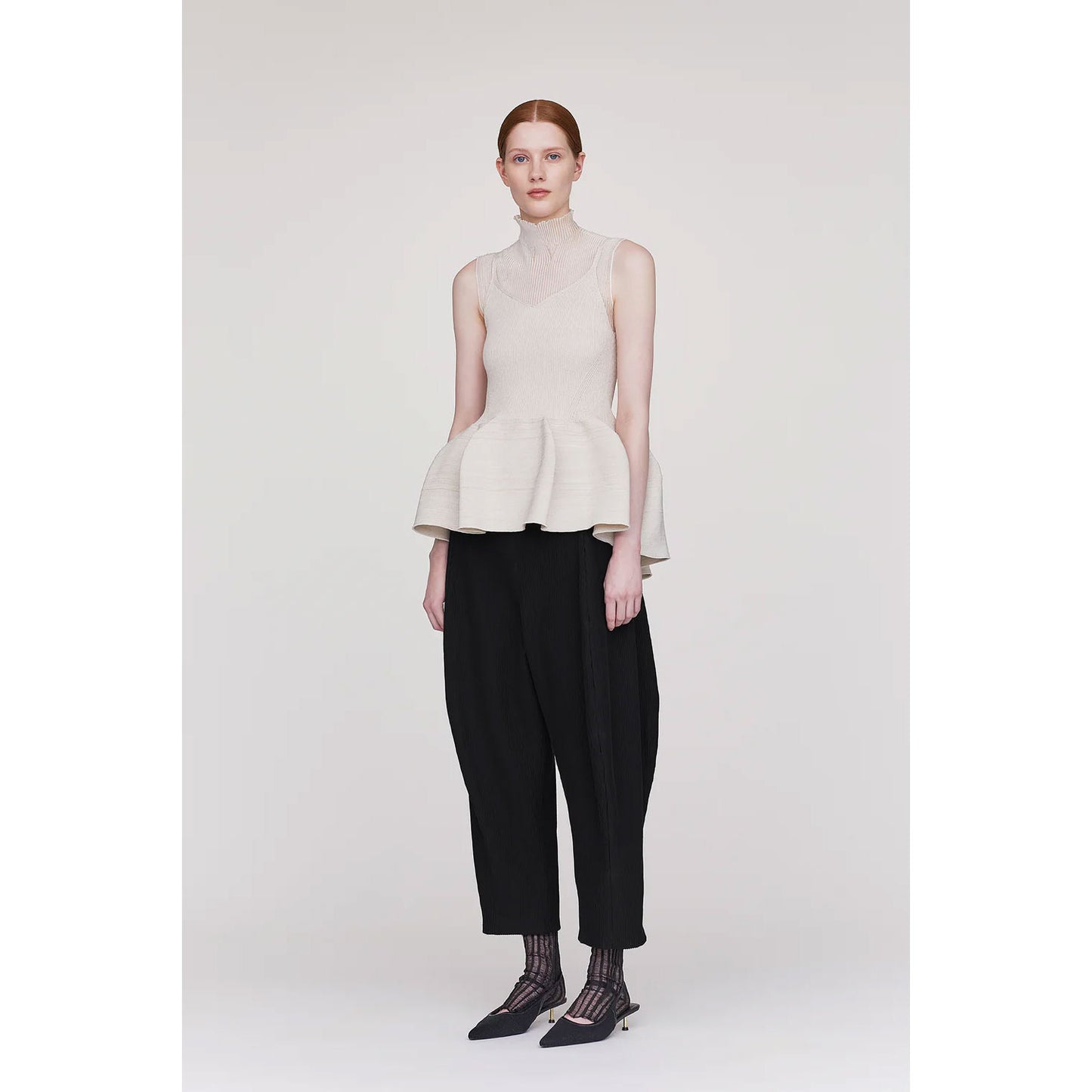 
                  
                    SOFT HYPHA CURVED PANTS-BLACK-
                  
                