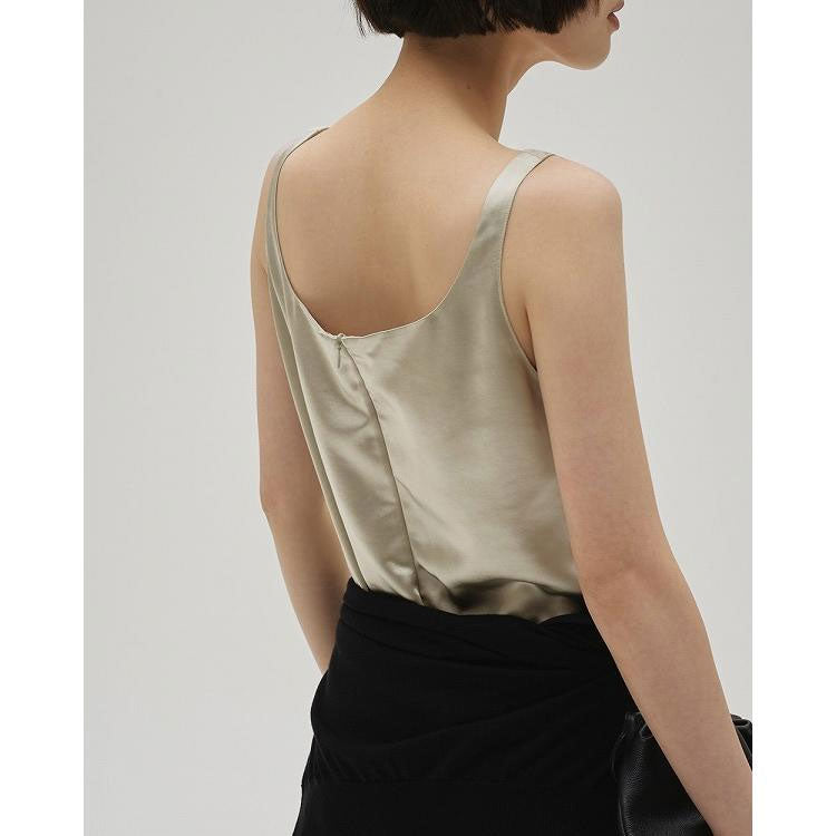 
                  
                    Squareneck Satin Dress
                  
                