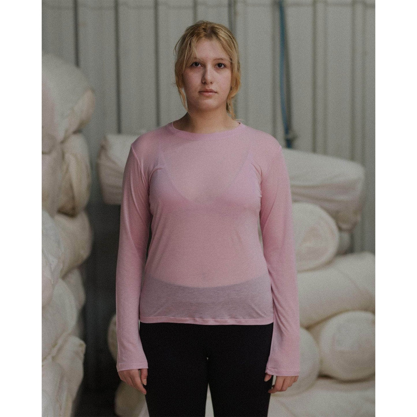 
                  
                    LONG SLEEVE TEE-DORO PINK-
                  
                