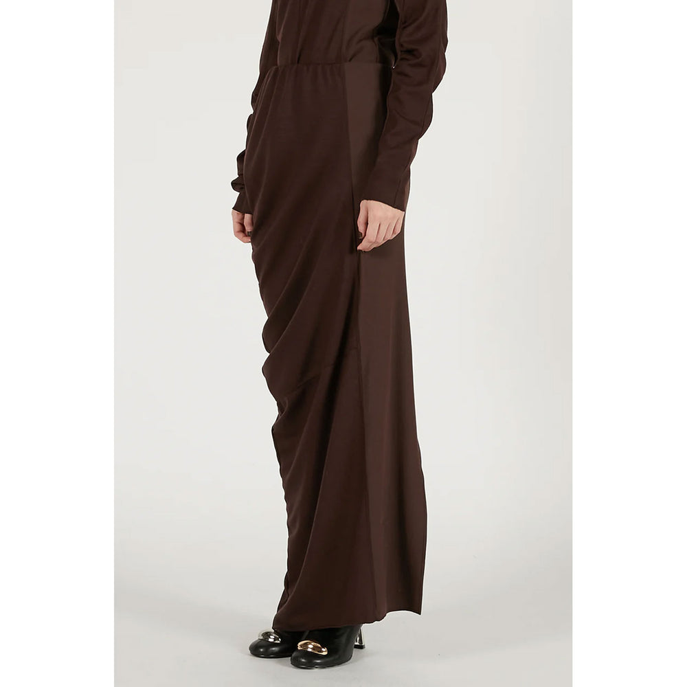 
                  
                    Wool Slouchy Skirt-GREY-
                  
                