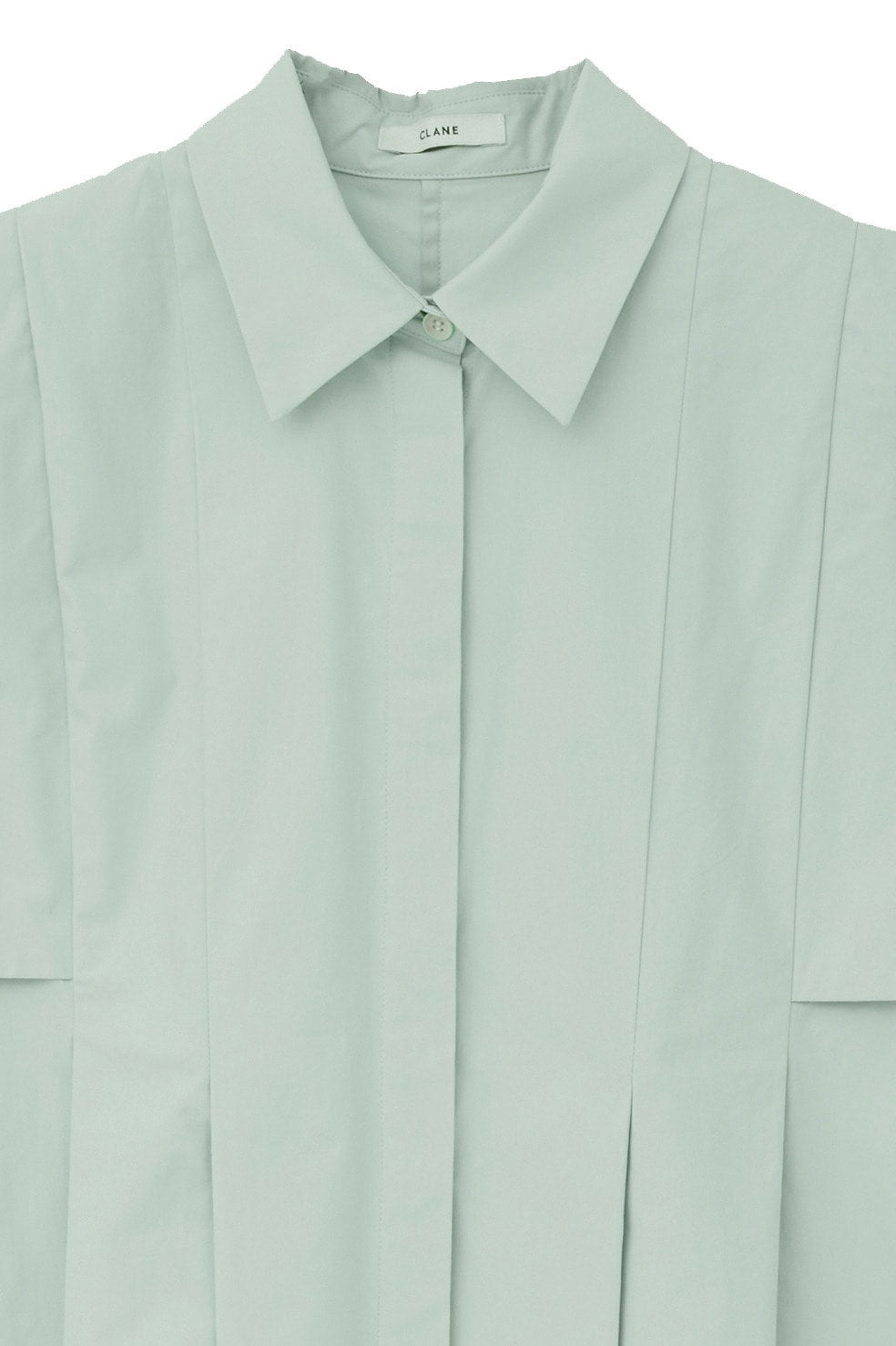 PANELL PLEAT SQUARE SLEEVE SHIRTS -MINT- – OBLIGE