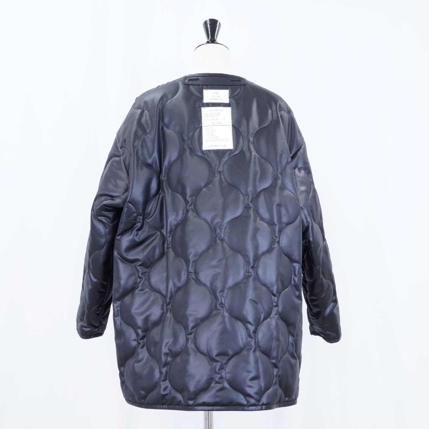 
                  
                    FAUX LEATHER QUILTED JACKET
                  
                