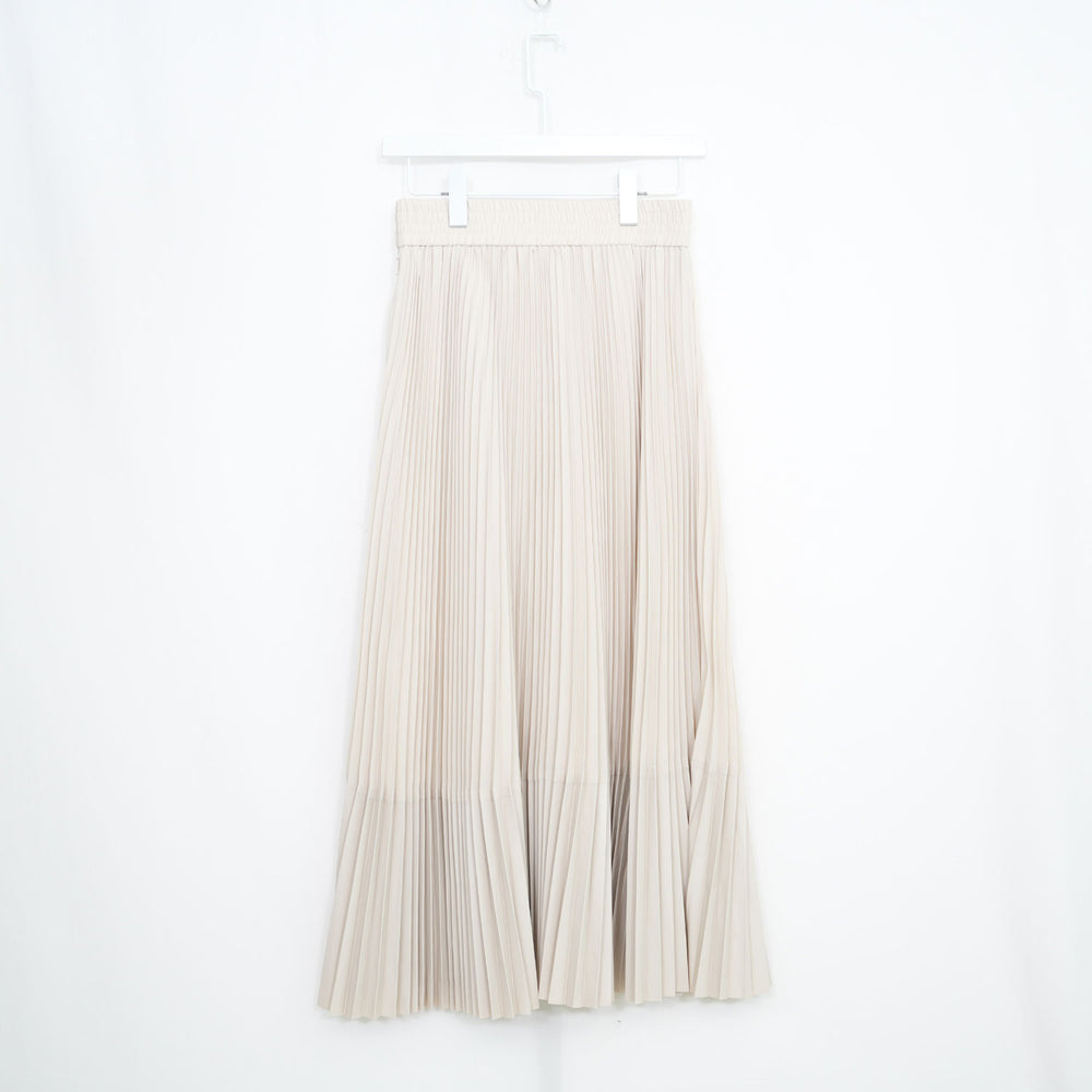 
                  
                    TAFFETA X ECO-LEATHER PLEATED SKIRT
                  
                