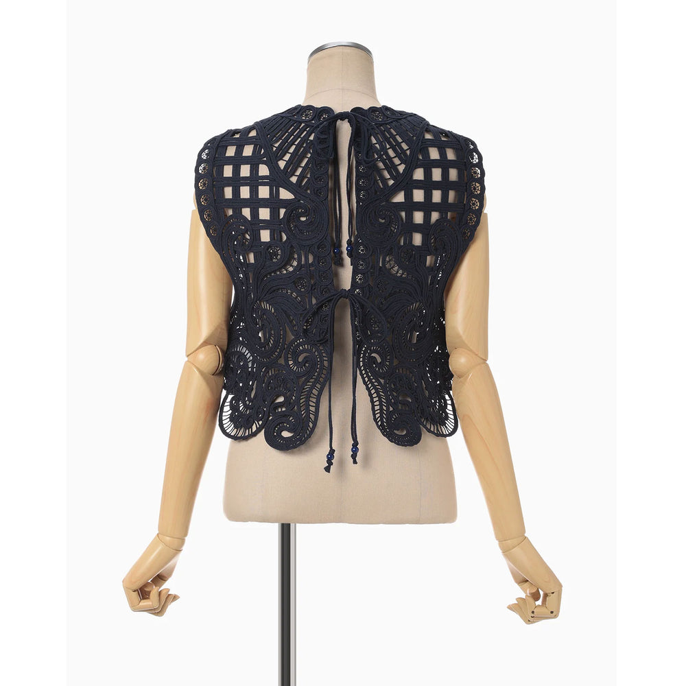 
                  
                    Cord Embroidery Vest - navy
                  
                