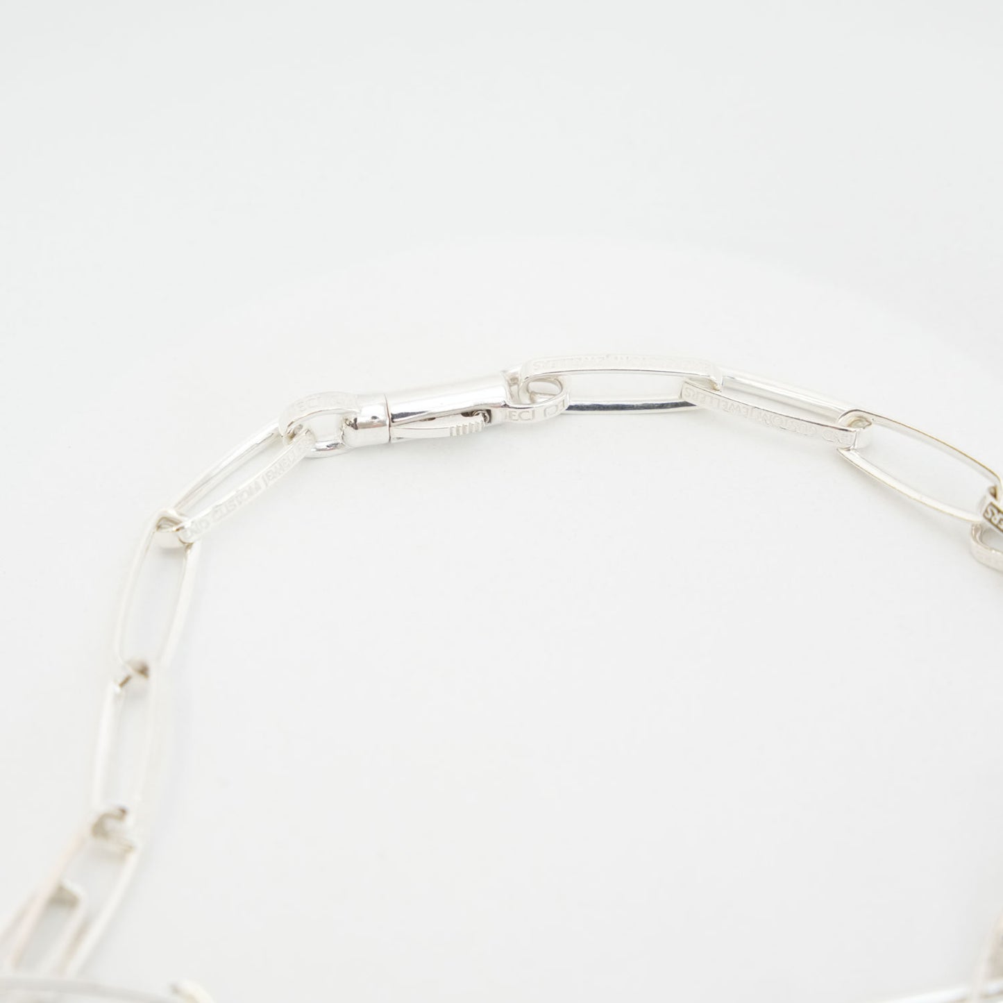 
                  
                    HALF ROUNDED CHAIN NECKLACE -SILVER-
                  
                