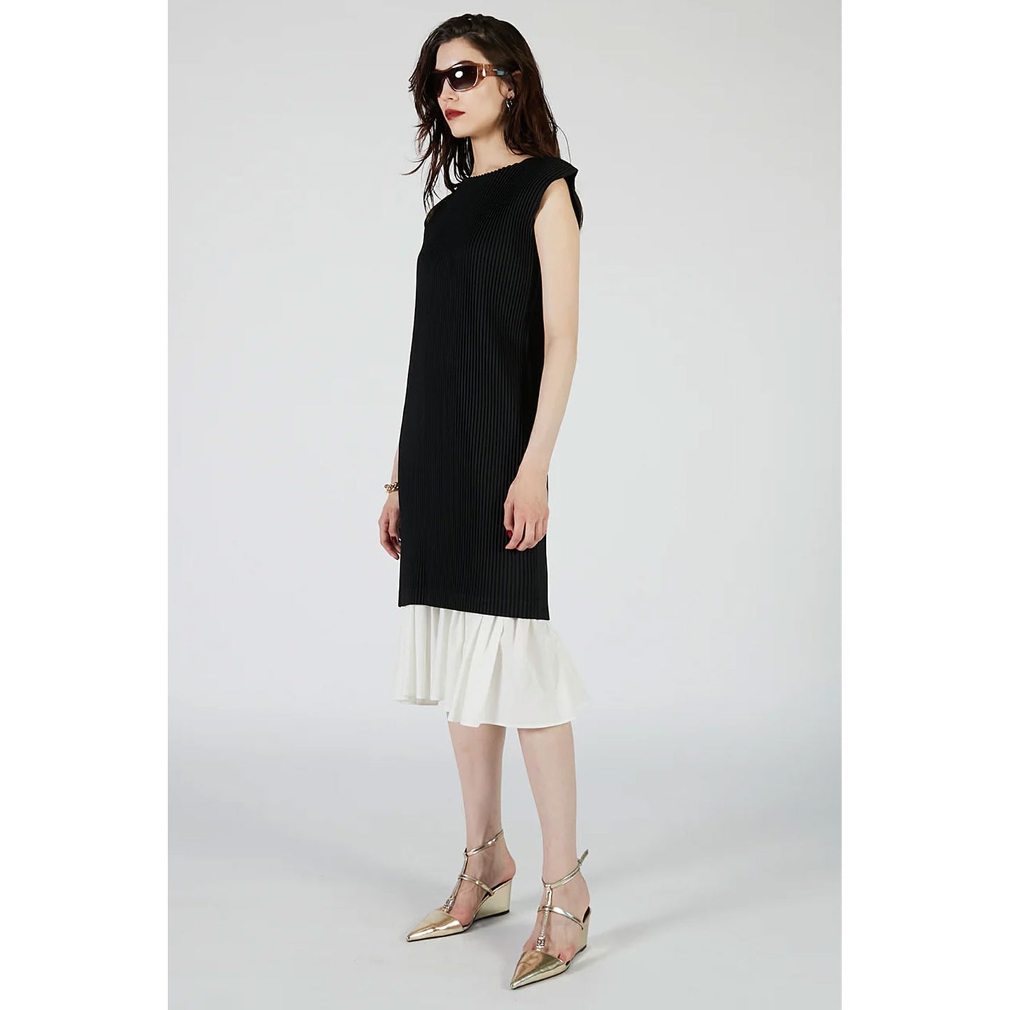
                  
                    Pleated Dress-BLACK-
                  
                