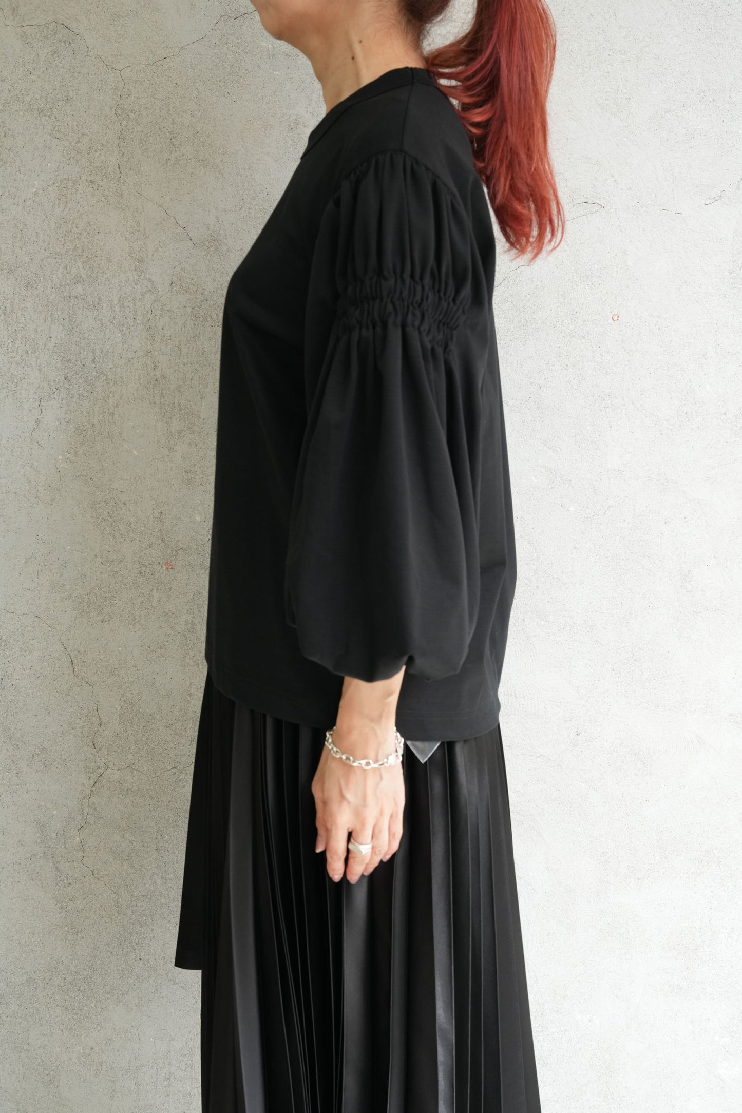 
                  
                    シャーリングバルーンスリーブTOPS-WHITE-
                  
                