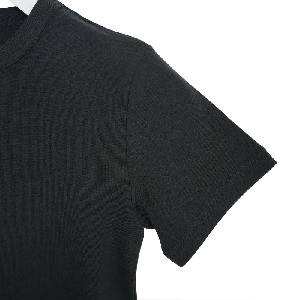 
                  
                    SHORT-SLV TEE-BLACK-
                  
                