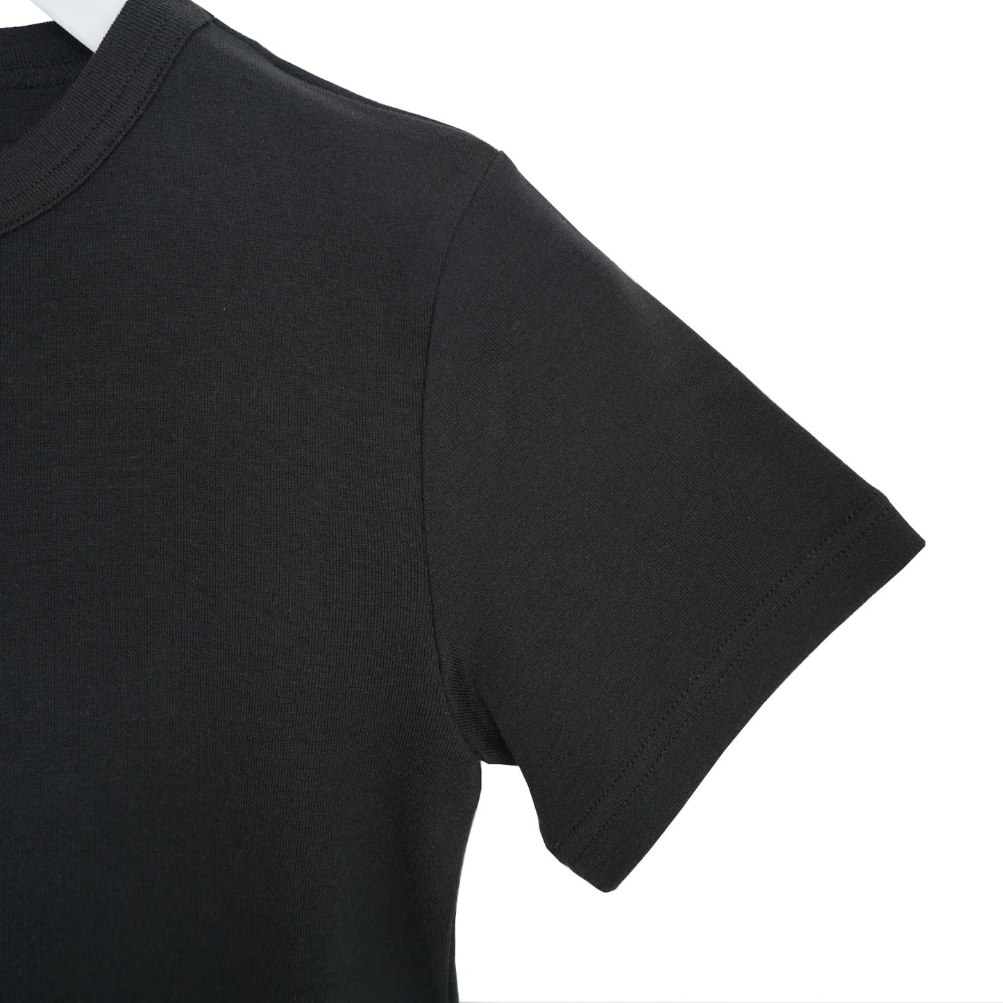 
                  
                    SHORT-SLV TEE-BLACK-
                  
                