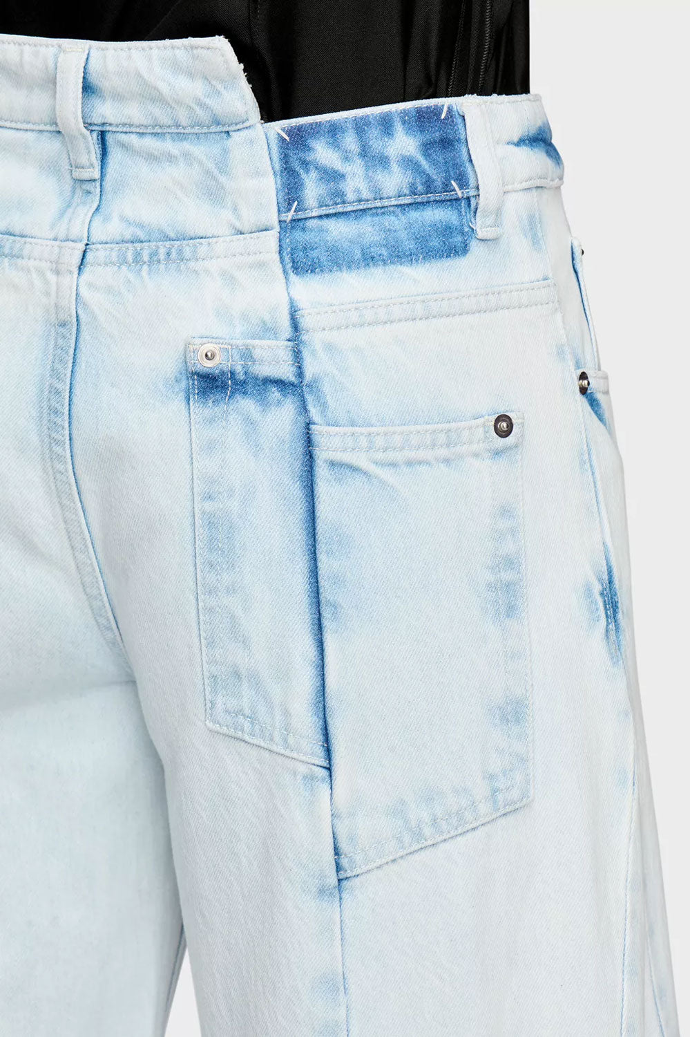 
                  
                    Super Bleach Wash "Splist" Denim Pants
                  
                