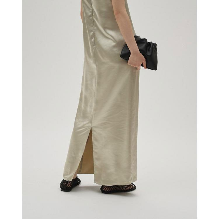
                  
                    Squareneck Satin Dress
                  
                