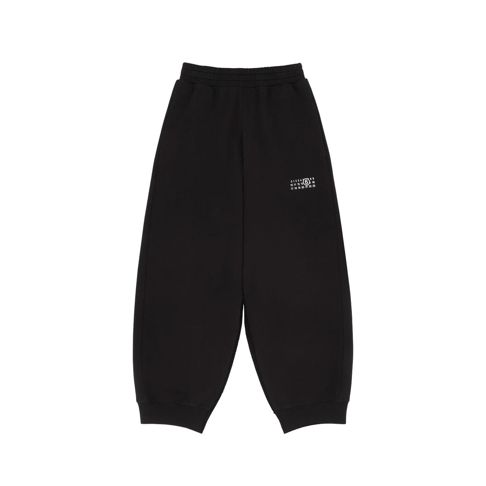 Cotton sweatpants-BLACK-