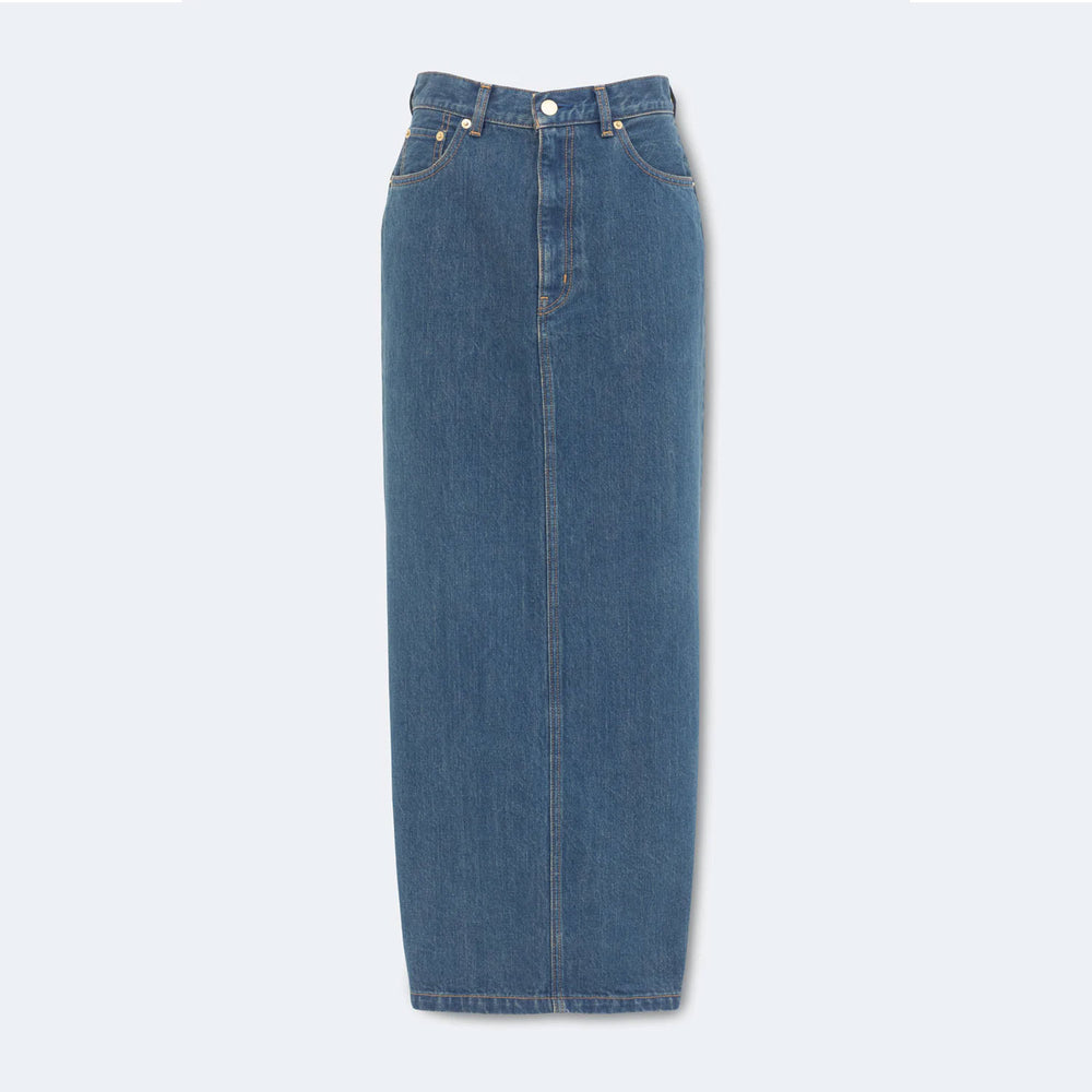 The Labradorite Denim Skirt -Solid 1wash-