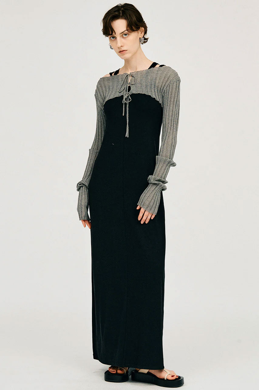 
                  
                    2WAY Sheer Rib Bolero -GRAY-
                  
                
