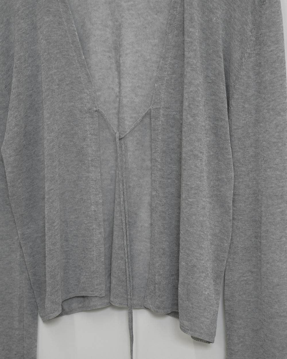 Compact Sheer Knitcardigan -WHITE- – OBLIGE