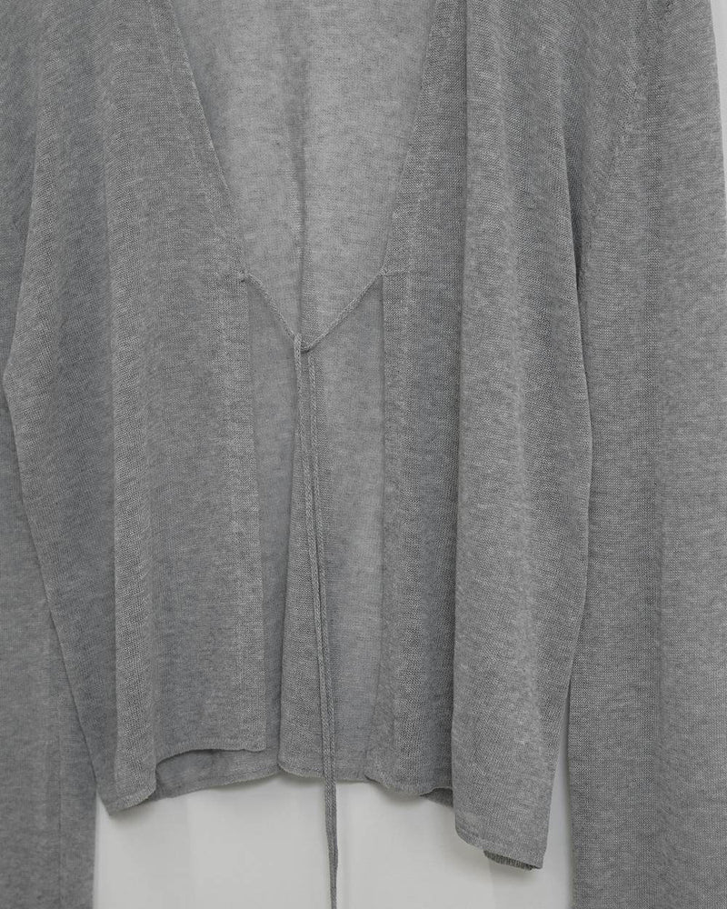 Compact Sheer Knitcardigan -WHITE- – OBLIGE