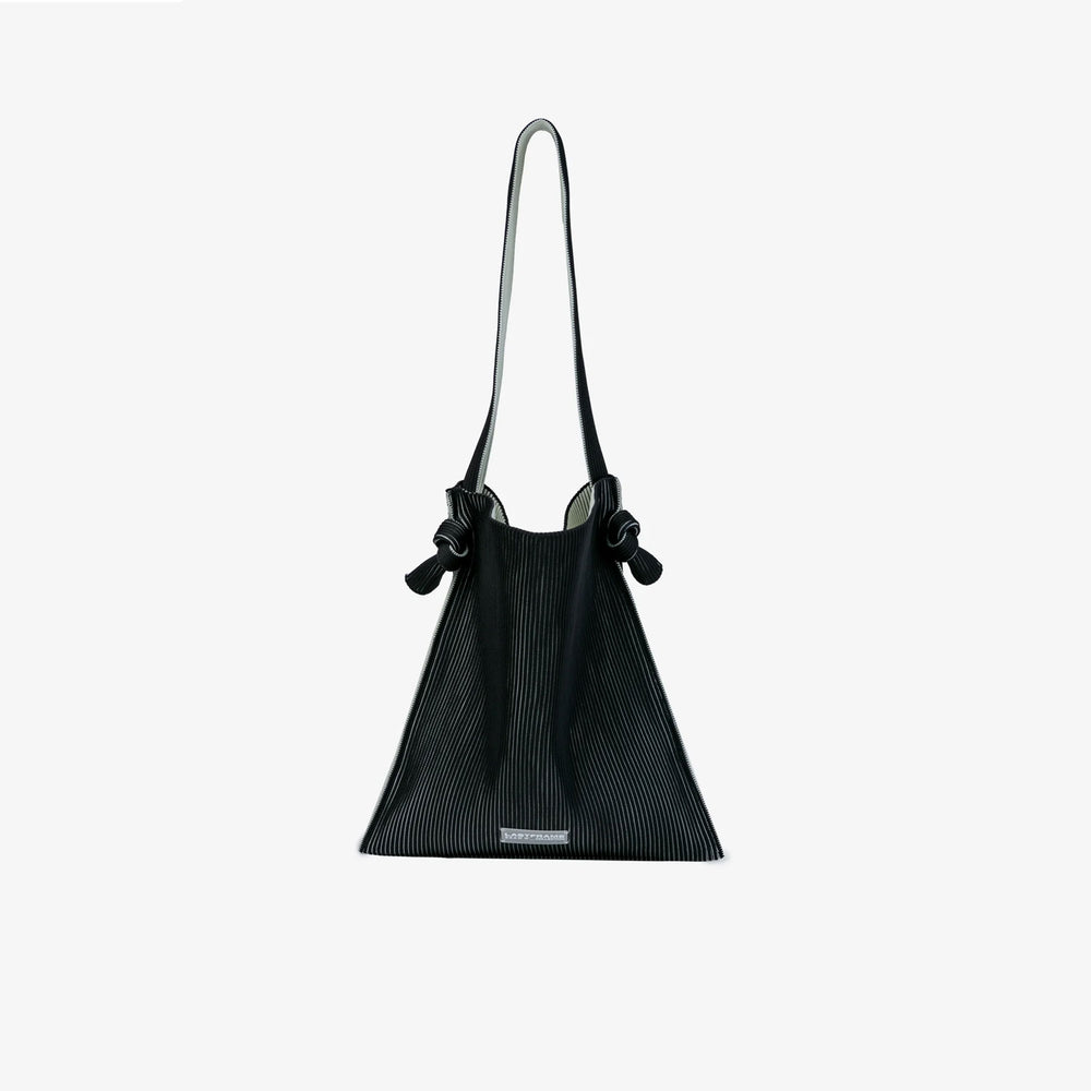 KASANE REVERSIBLE MUSUBI TOTE -BLACK×IVORY-