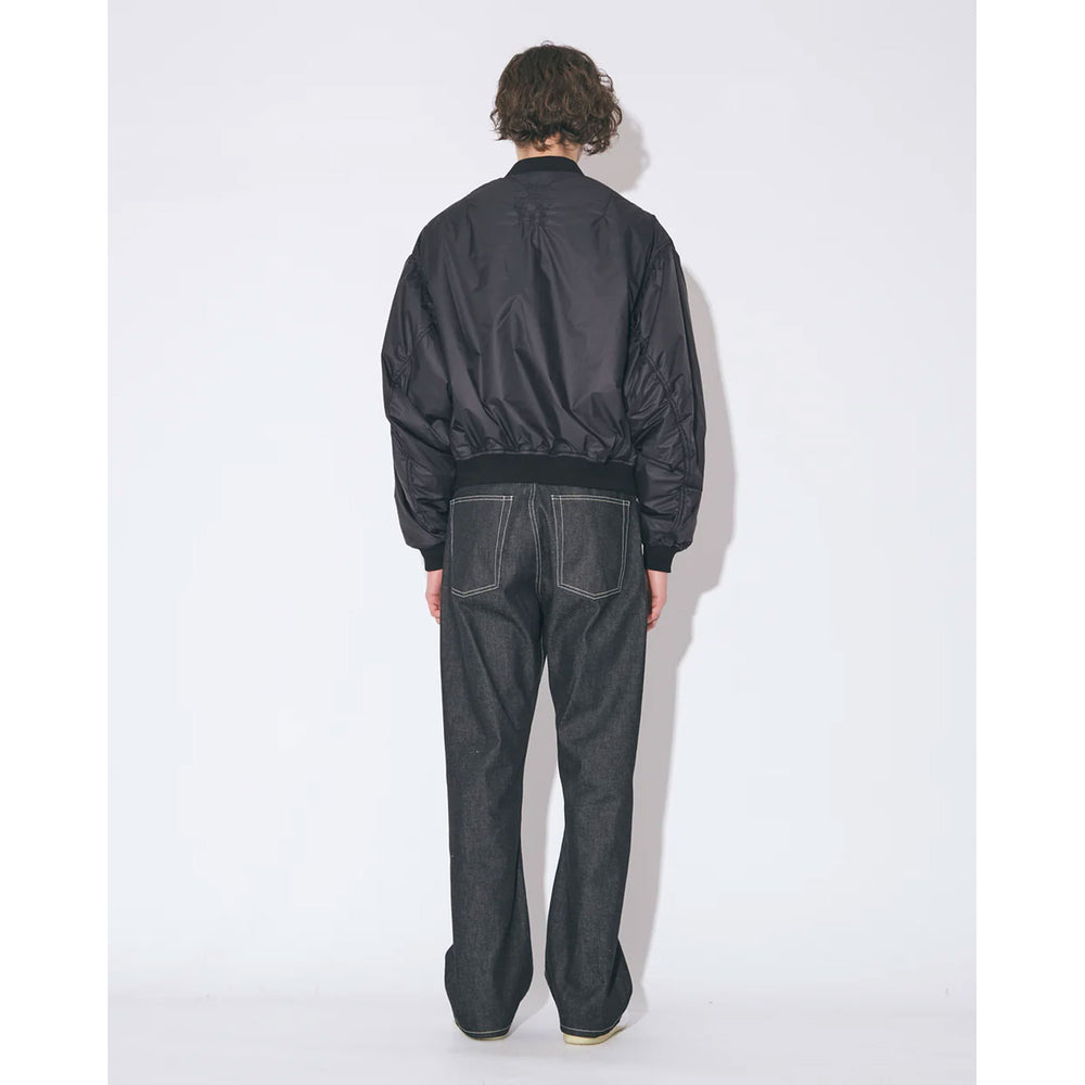 
                  
                    nylon ripstop fan shape MA-1 blouson -black-
                  
                
