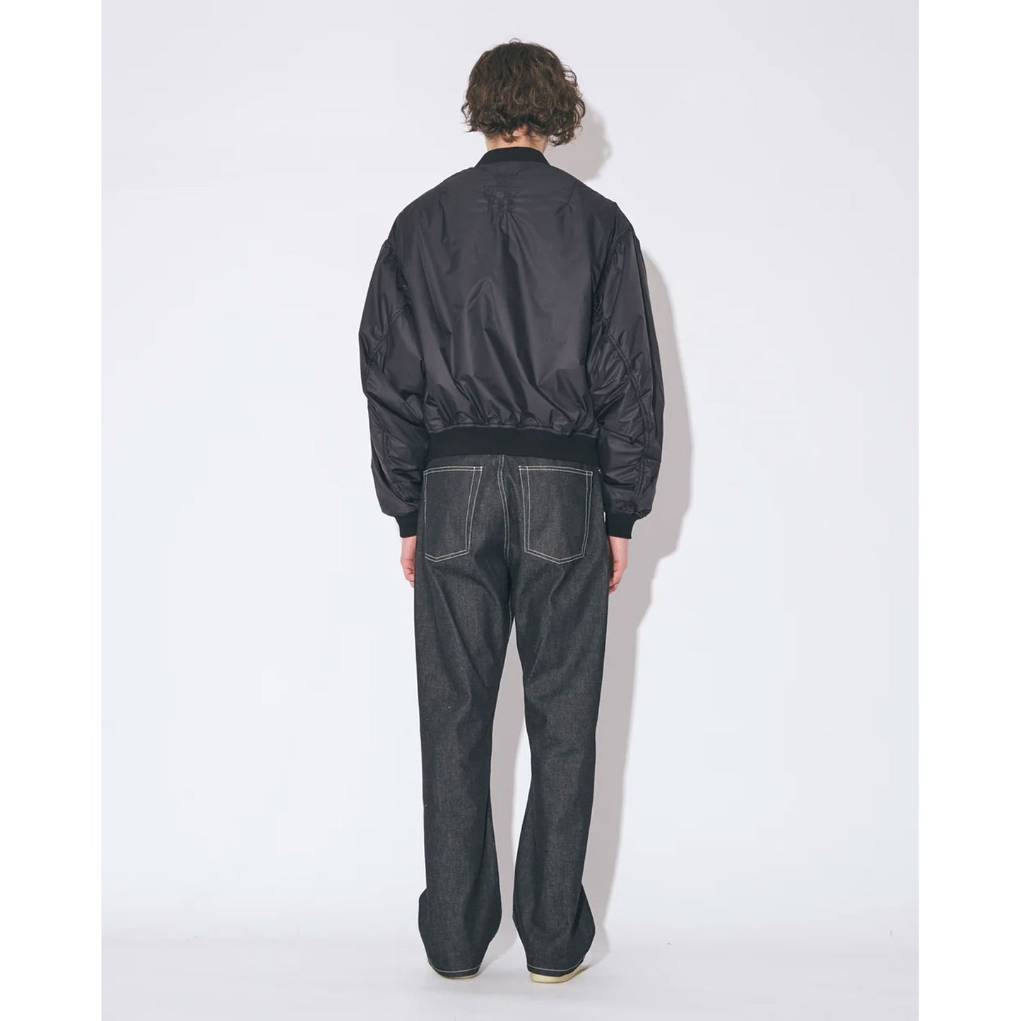 
                  
                    nylon ripstop fan shape MA-1 blouson -black-
                  
                