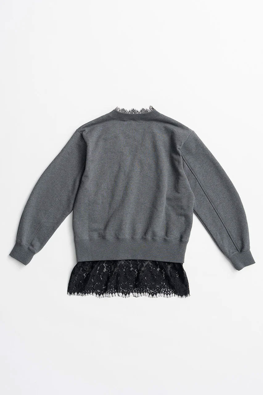 
                  
                    V-Neck Lace Sweatshirt
                  
                