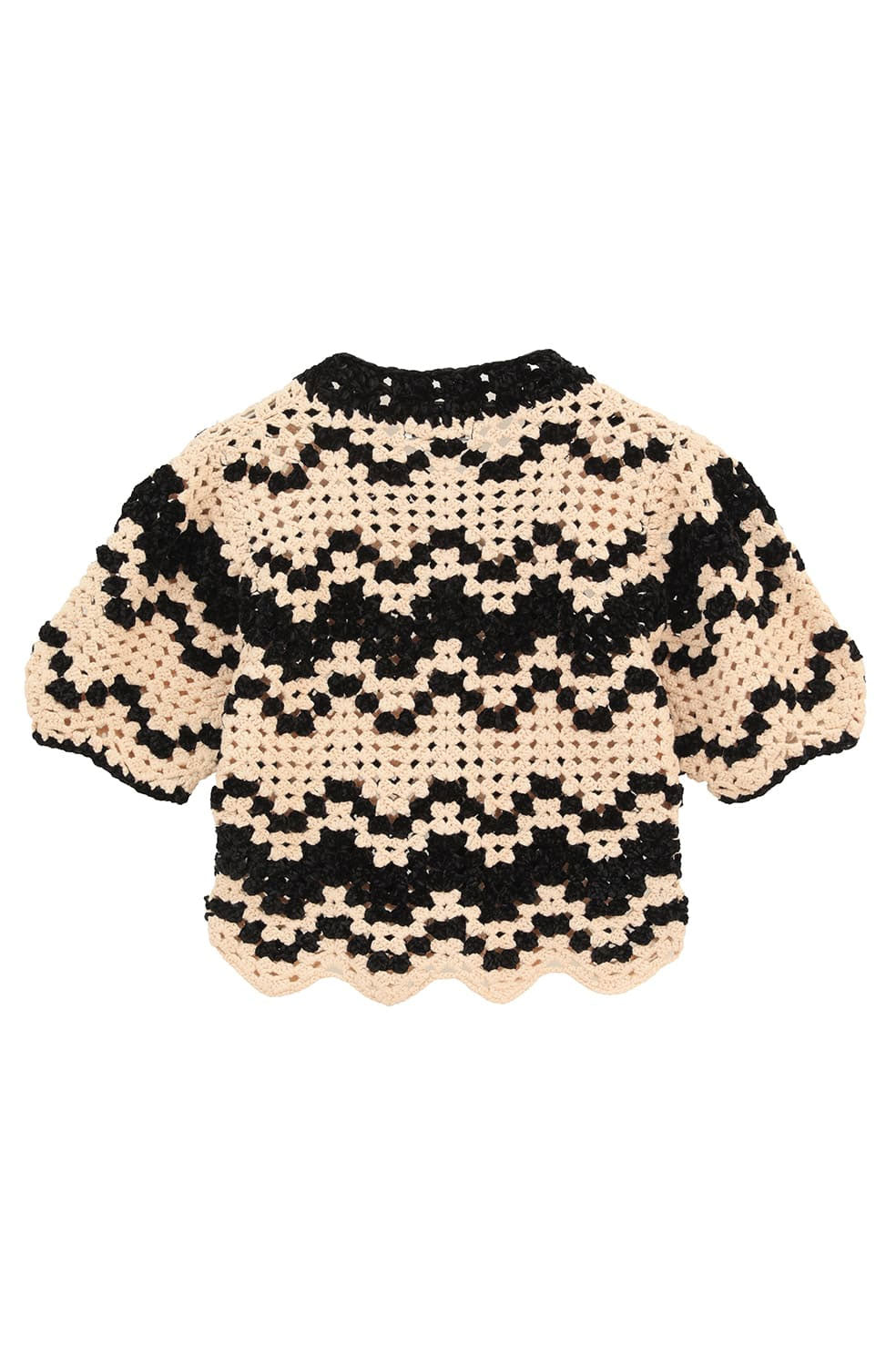 
                  
                    MALL BORDER HAND CROCHET KNIT CARDIGAN
                  
                