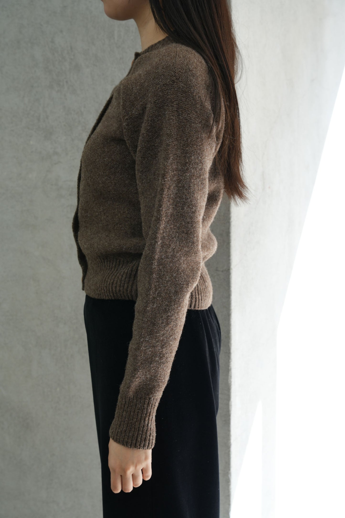 
                  
                    TIER CARDIGAN-BUREL BROWN-
                  
                