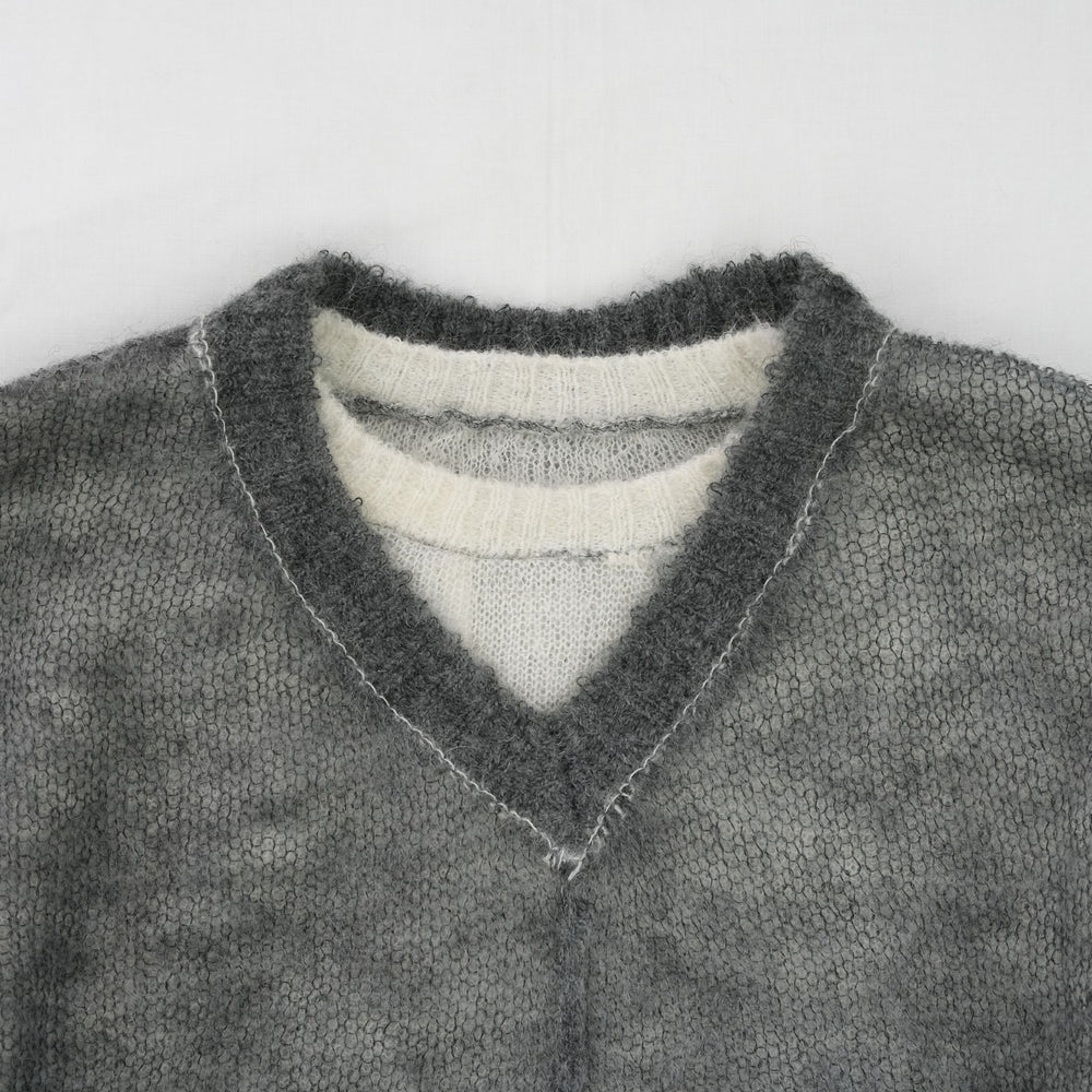 
                  
                    Reversible Mohair Knit -GREY-
                  
                