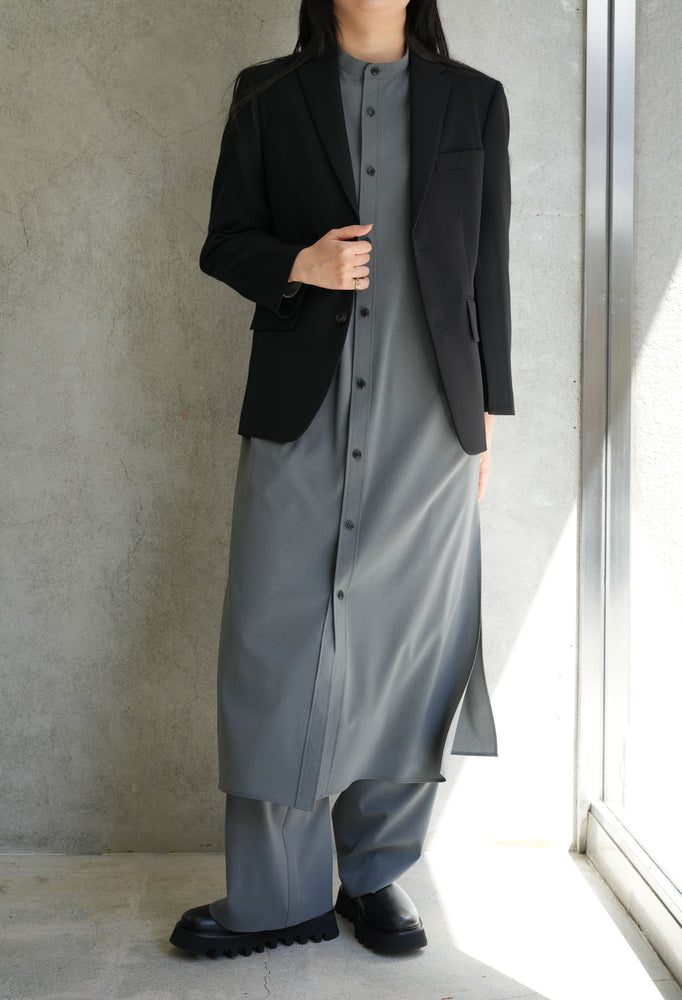 
                  
                    MAXI SHIRT DRESS-GREEN-
                  
                