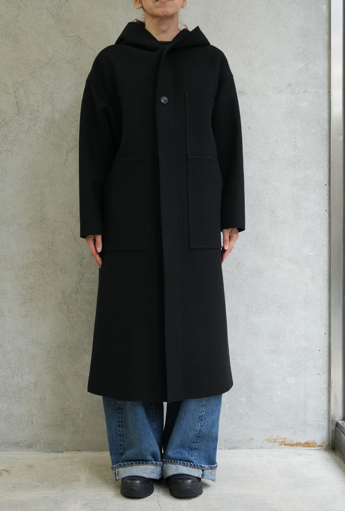 
                  
                    MELTON HOODED WORK COAT-COYOTE BROWN-
                  
                