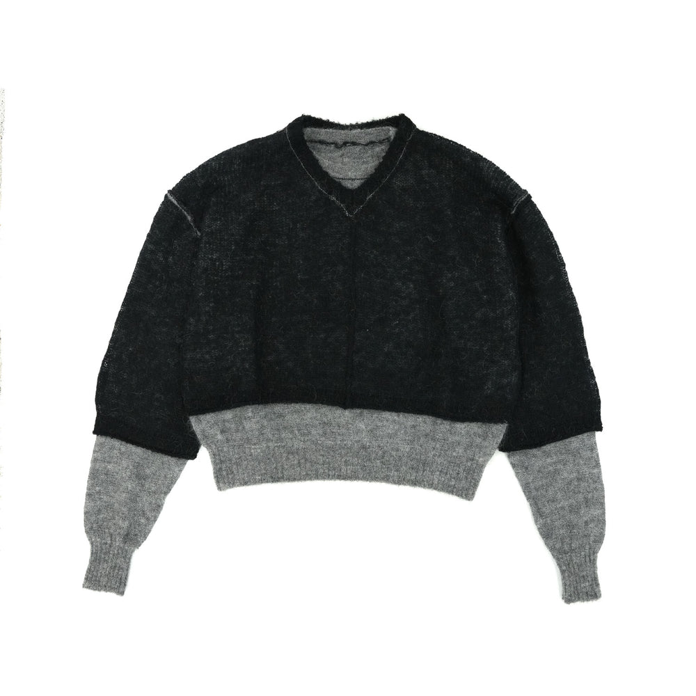 
                  
                    Reversible Mohair Knit -GREY-
                  
                