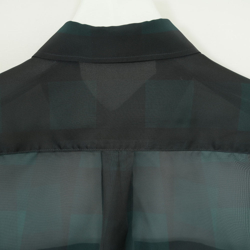 
                  
                    SHEER PLAID SHIRT-C/BROWN-
                  
                