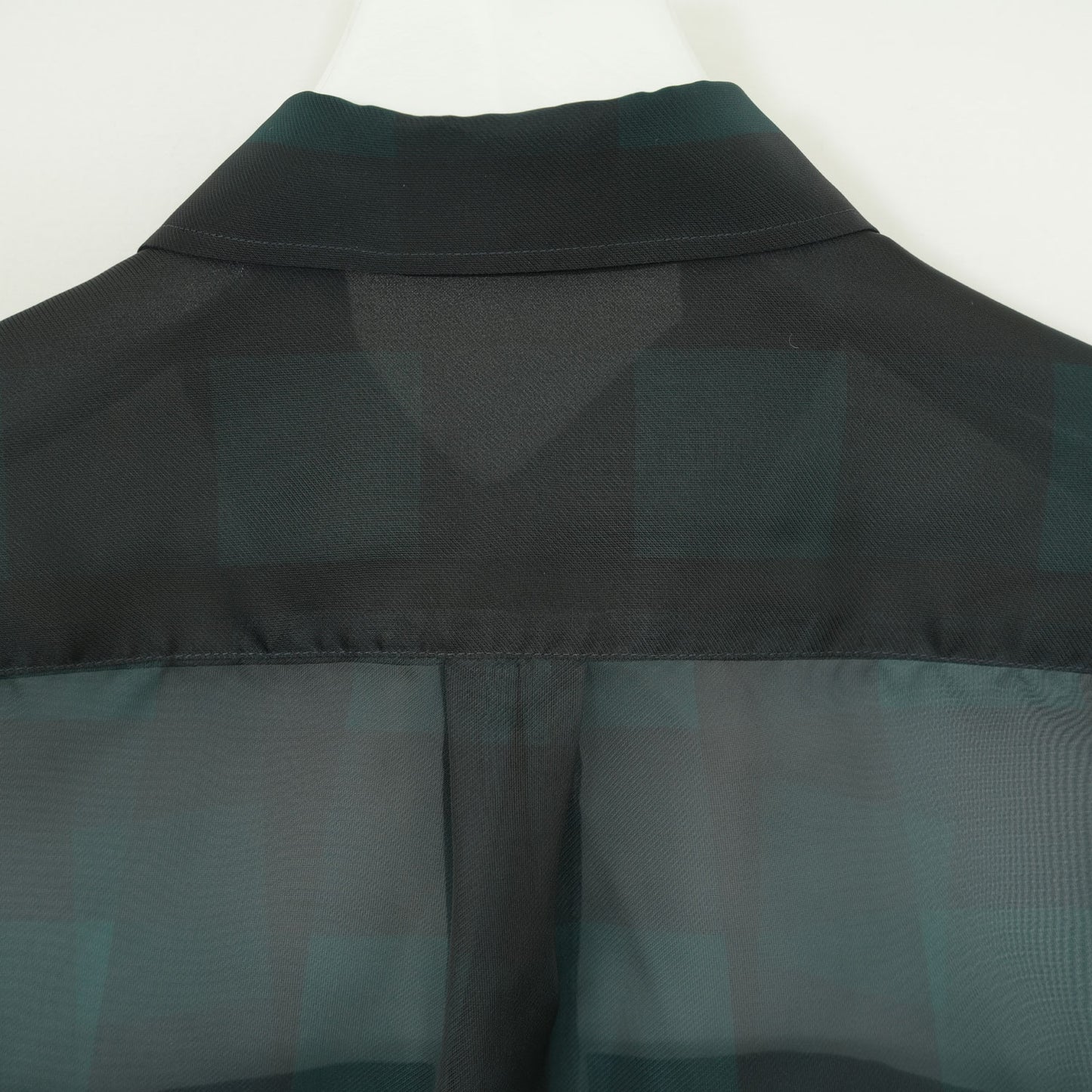 
                  
                    SHEER PLAID SHIRT-C/BROWN-
                  
                