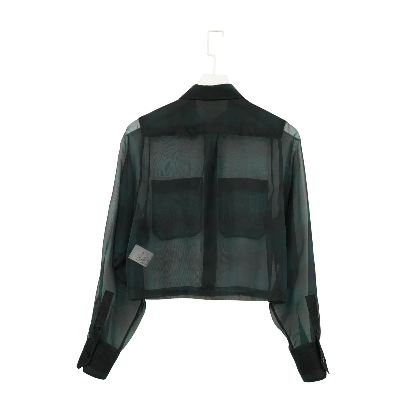 
                  
                    SHEER PLAID SHIRT-C/BROWN-
                  
                