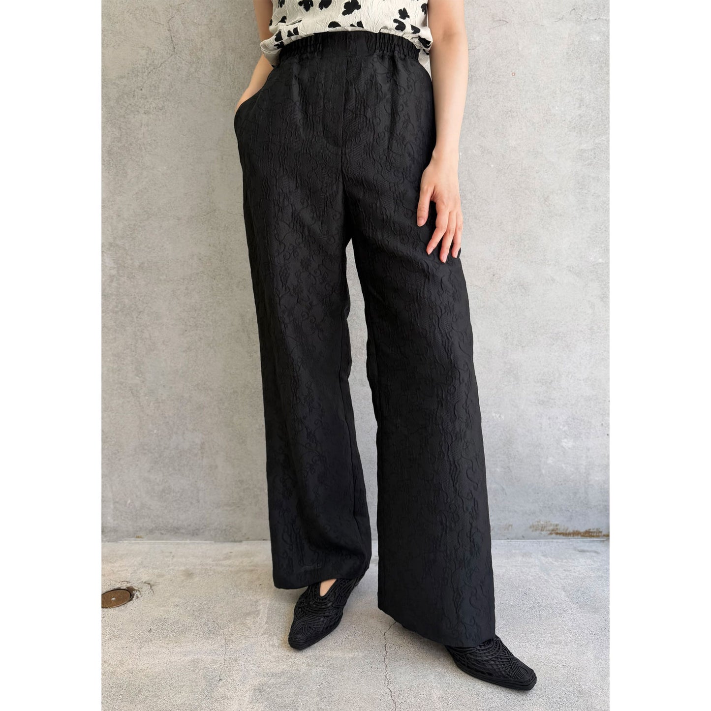 
                  
                    Arabesque Jacquard Trousers
                  
                